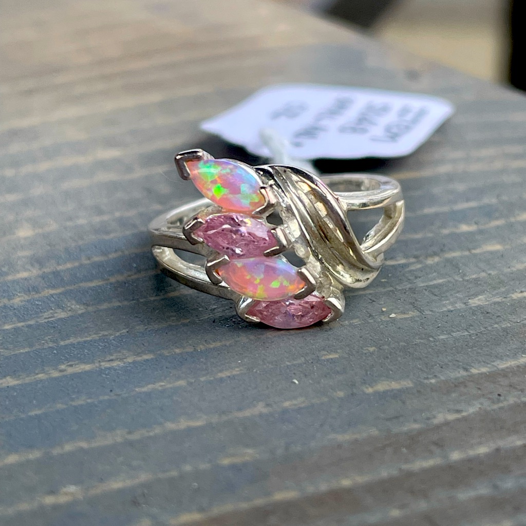 Silver & Opal Ring